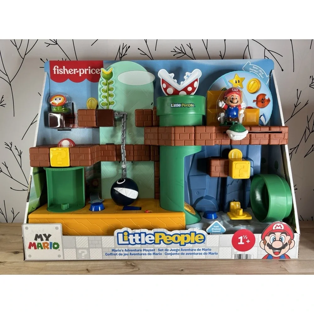 Fisher-Price Little People My Mario Mario's Adventure Playset w/ LP Extras NIP